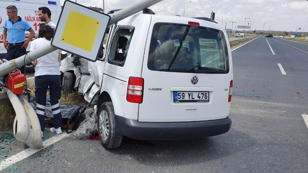 Tekirdağ’da trafik kazası: 1 ölü, 1 yaralı