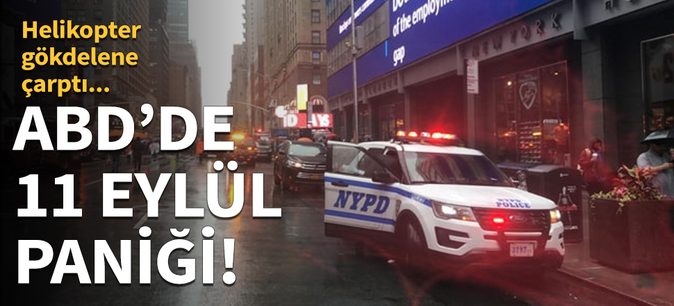 ABD'de helikopter gökdelene çarptı...