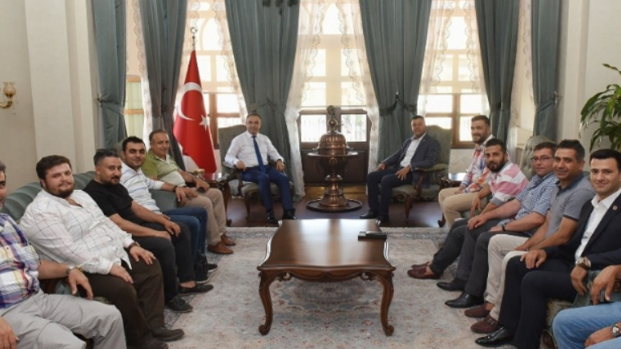 Kilis Belediyespor yönetiminden Vali Recep Soytürk’e ziyaret
