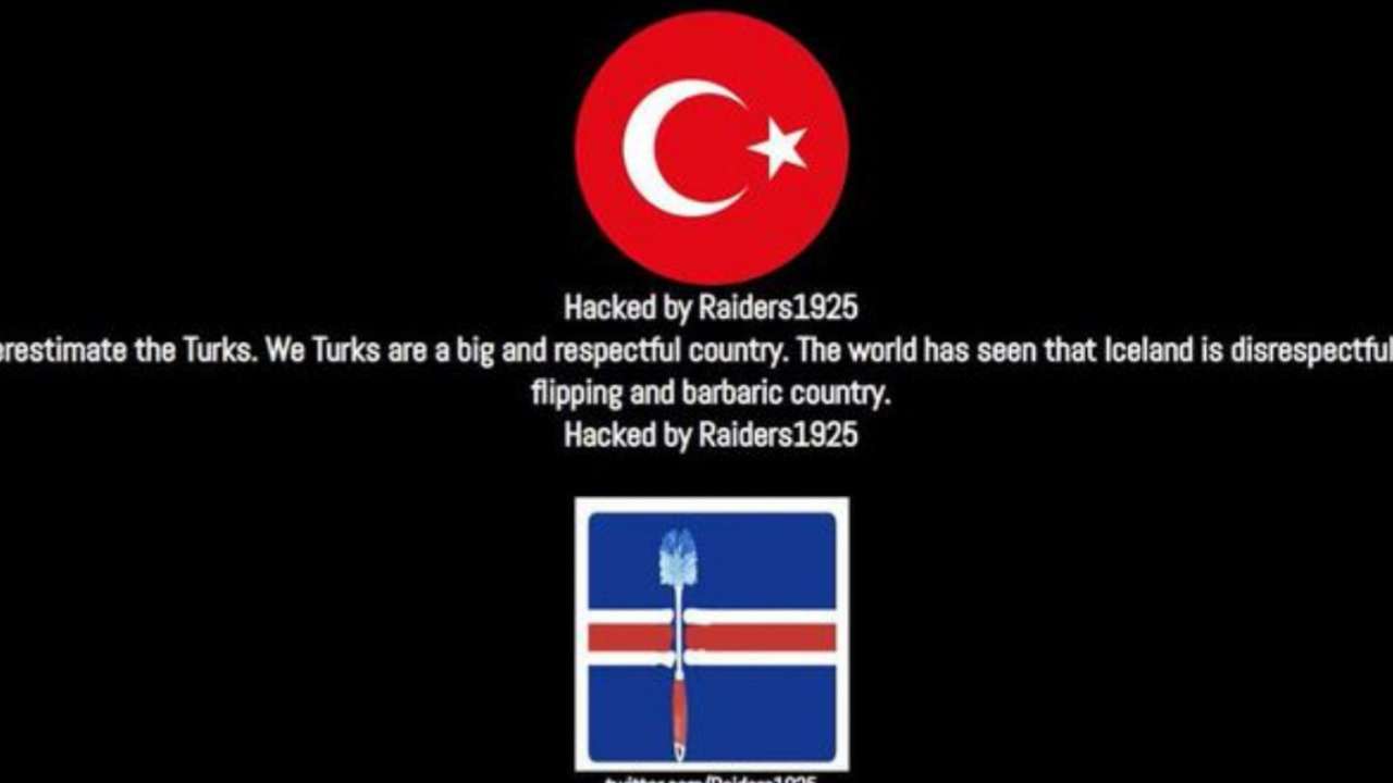 İzlanda Futbol Federasyonu'nun sitesi hacklendi!