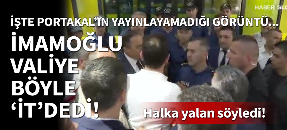 İmamoğlu Valiye böyle it dedi! Yeni görüntüler...