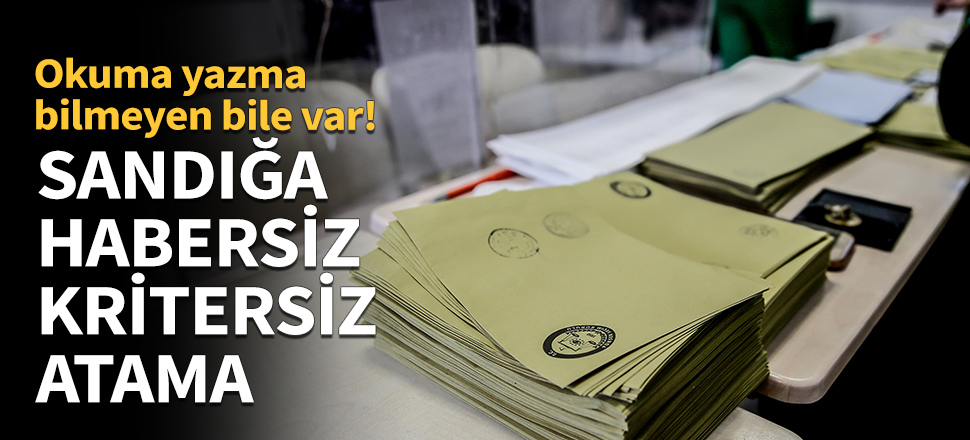 Başvuru yapmadan sandıkta görevli yapıldılar!