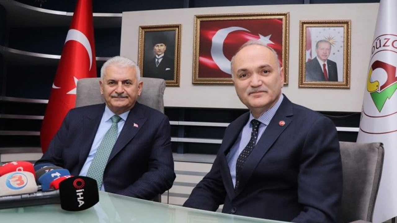 Düzce'de Başkan Faruk Özlü, Binali Yıldırım için destek istedi