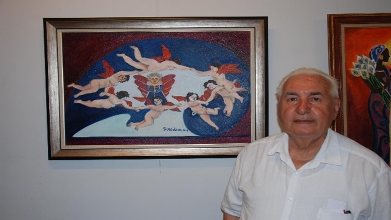 Adana'da Prof. Dr. Fikri Akdeniz: "Resim beni hayata bağlıyor"