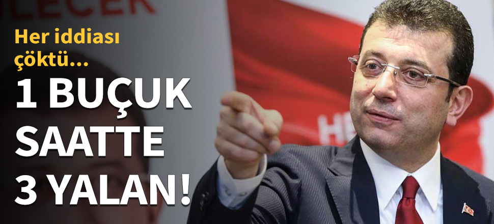 1 buçuk saatlik canlı yayında 3 yalan!