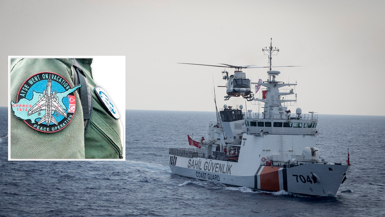 Tatbikatta Türk pilotun peçi dikkati çekti...