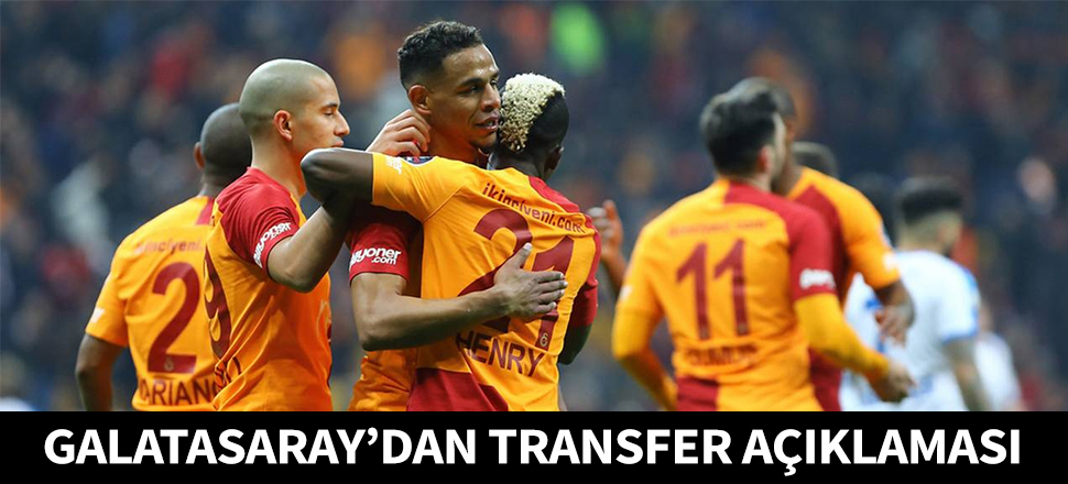 Galatasaray'dan transfer açıklaması...