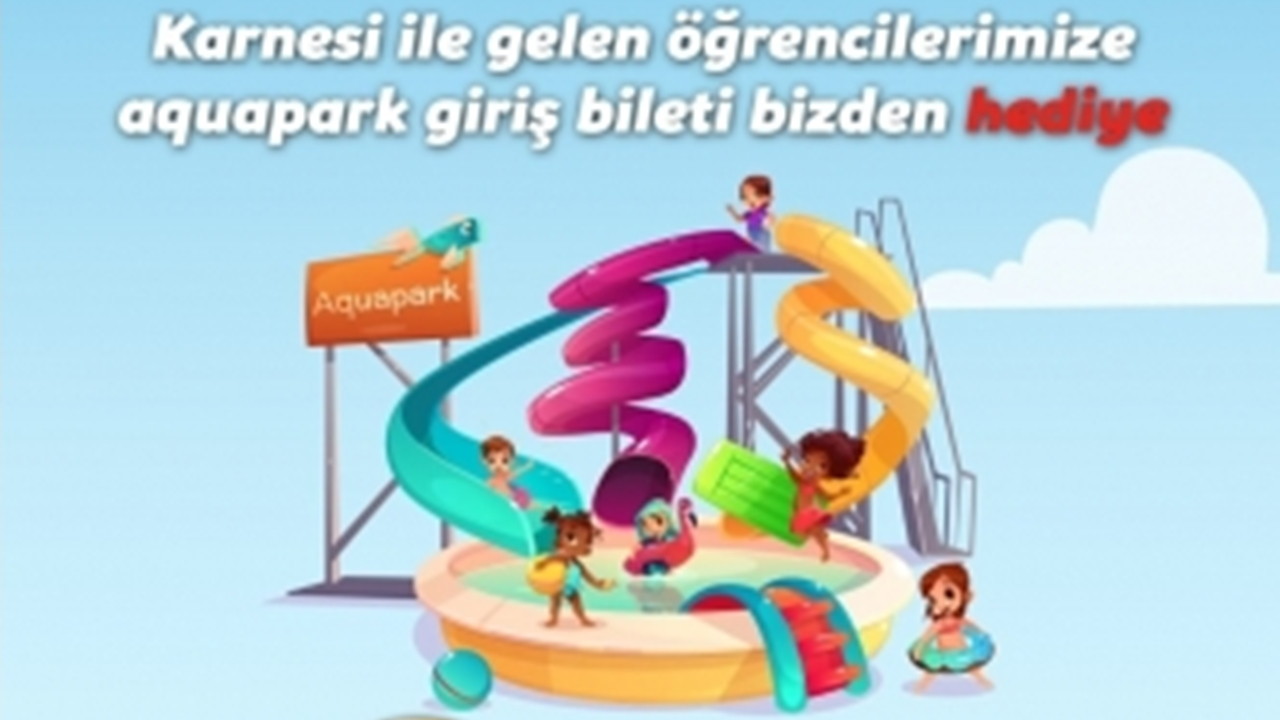 Manisa'da Başkan Çetin Akın’dan karne hediyesi aquapark bileti