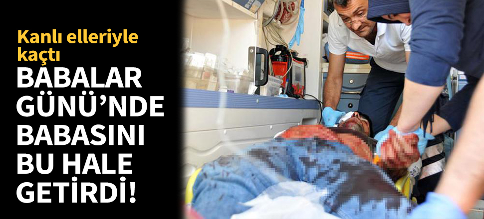 Babalar Günü'nde babasını bu hale getirdi!