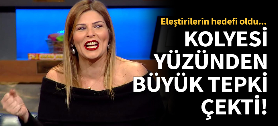 Pelin Öztekin'in haç kolyesi kafaları karıştırdı!