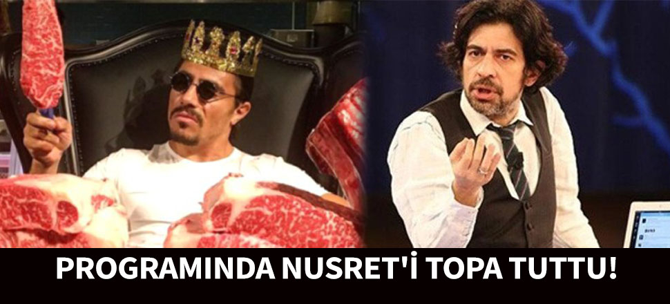 Okan Bayülgen programında Nusret'i topa tuttu!