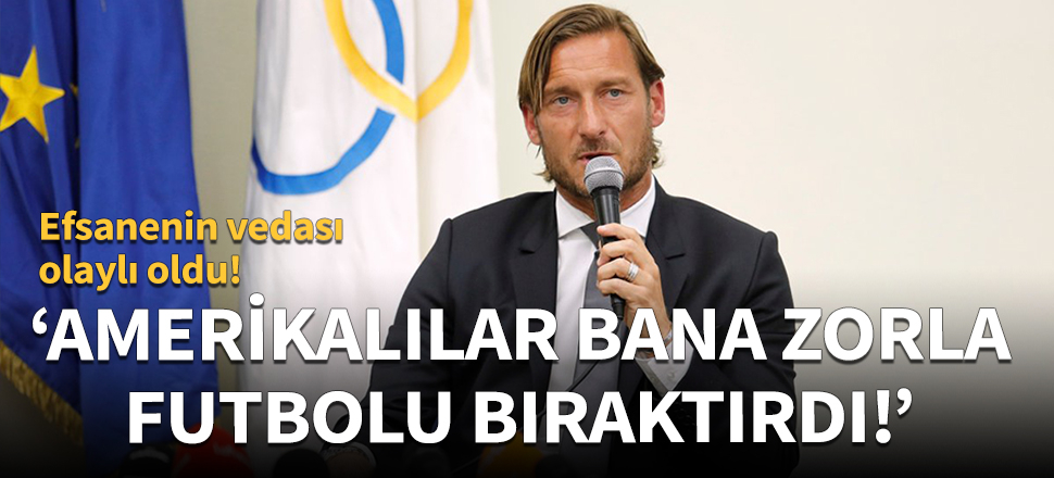 Totti veda ederken kulüp sahiplerini bombaladı!