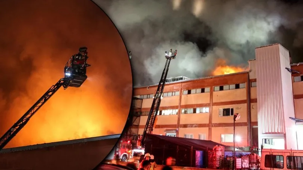 Büyükçekmece'de fabrika yangını!