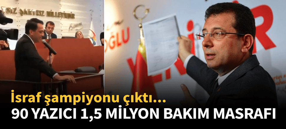 90 yazıcı için 1.5 milyon lira bakım masrafı ödedi!