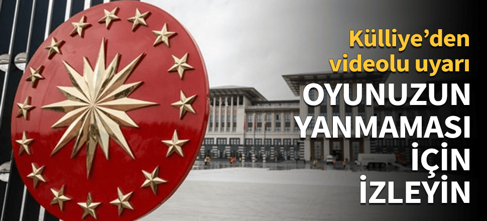 Cumhurbaşkanlığı'ndan seçmenlere videolu uyarı!