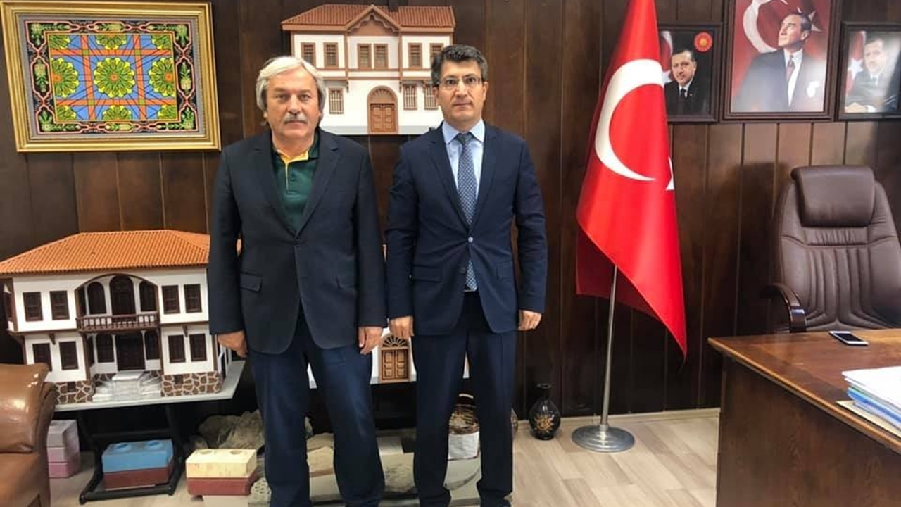 Bilecik'te Rektör İbrahim Taş, Başkan Münür Şahin ile bir araya geldi