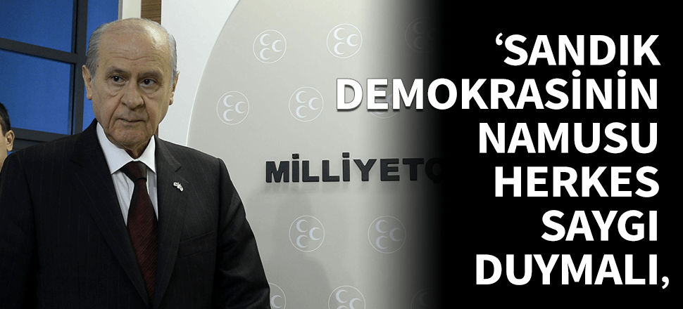 Devlet Bahçeli'den ilk seçim yorumu!