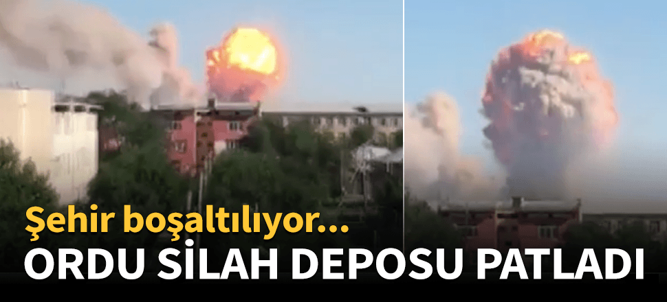 Kazakistan'da ordu deposunda peş peşe patlama!