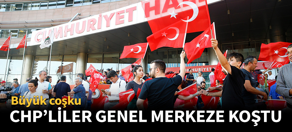 CHP'liler genel merkeze koştu!