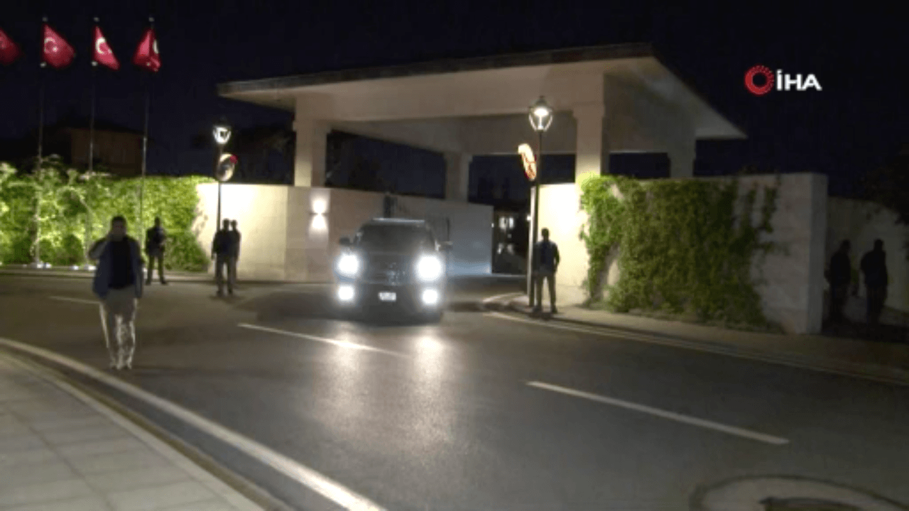 Cumhurbaşkanı Erdoğan, Vahdettin Köşkü’nden ayrıldı...