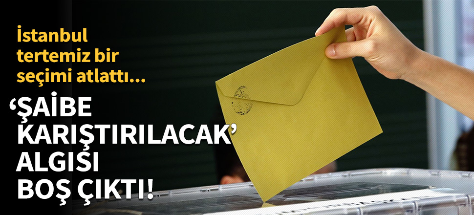 'Şaibe karıştırılacak' iddiaları boş çıktı!