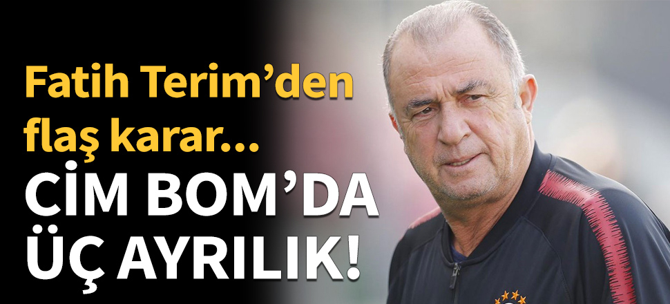 Galatasaray'da flaş karar! 3 ayrılık...