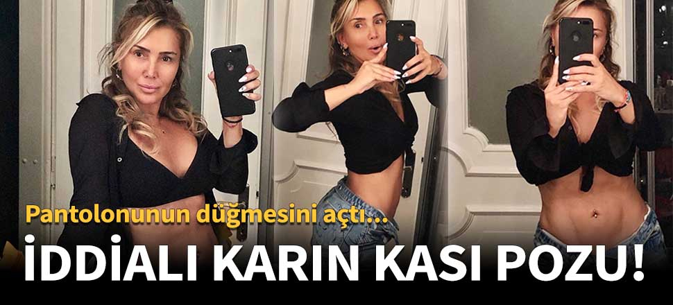 Yonca Evcimik'ten iddialı karın kası pozu!
