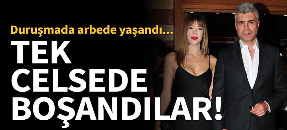 Özcan Deniz ile Feyza Aktan tek celsede boşandı!