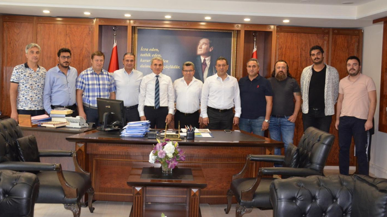 Aydın Nazilli'den Kaymakam İbrahim Küçük'e ziyaret