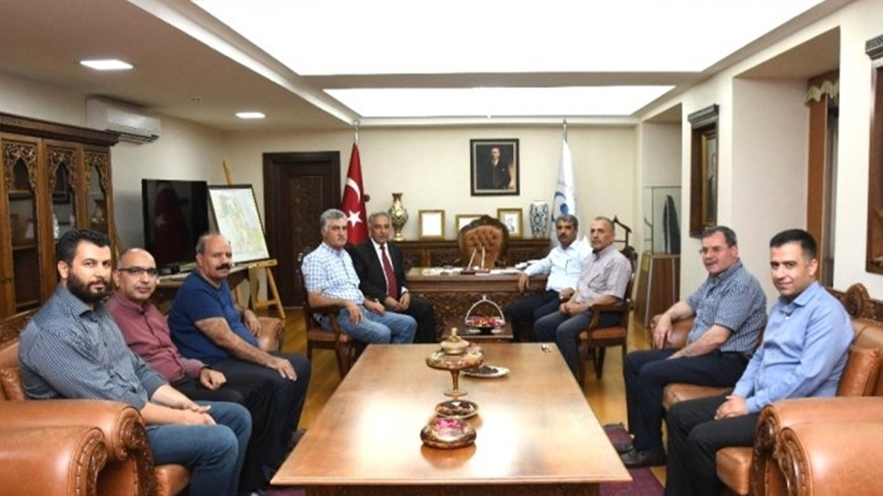 Adıyaman'da Başkan İskender Yıldırım, Mehmet Turgut ile bir araya geldi