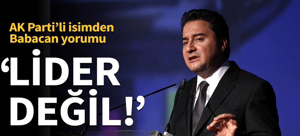 AK Parti'li isimden Ali Babacan yorumu!