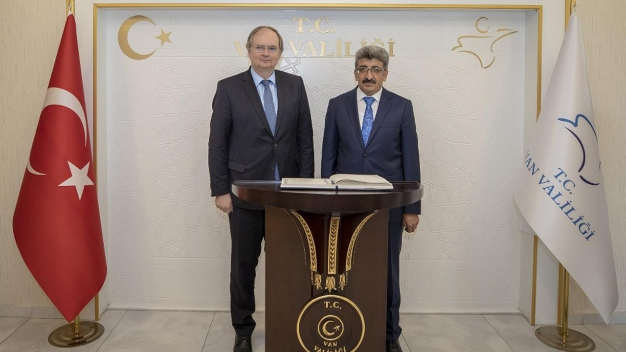 Van'da AB Delegasyonu Başkanı Christian Berger’den Vali Mehmet Emin Bilmez’e ziyaret