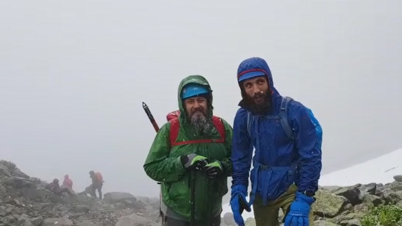 Rize'de haziran ayında kar sürprizi...