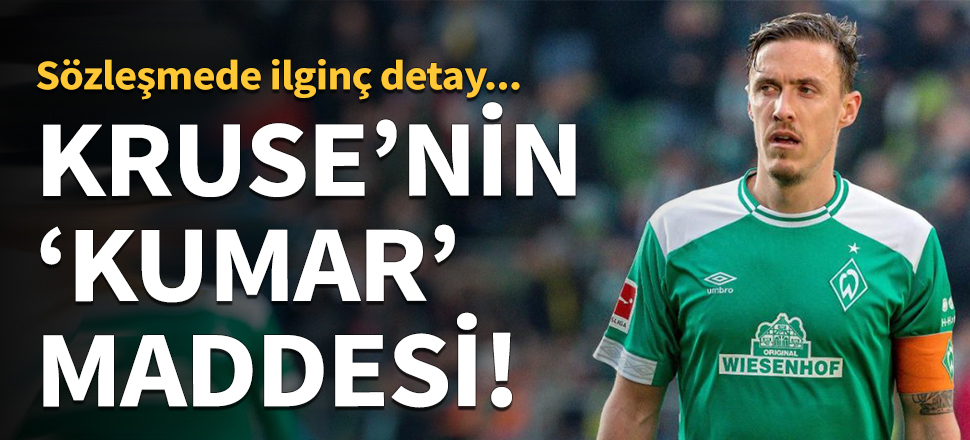 Max Kruse'un sözleşmesinde 'kumar' maddesi!