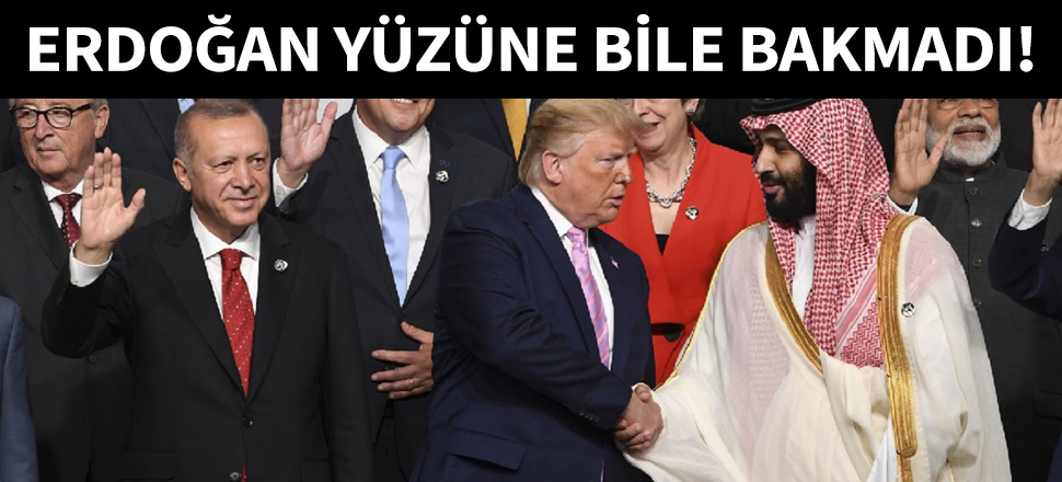 Erdoğan yüzüne bile bakmadı!