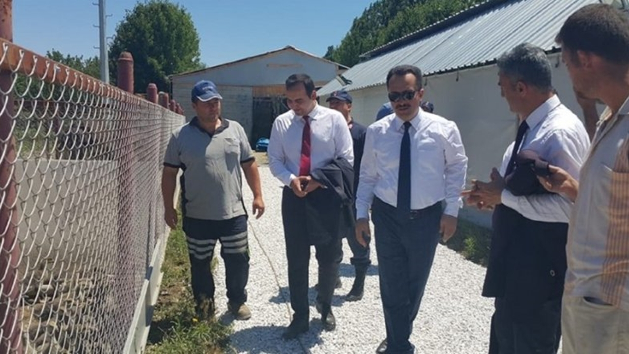Bilecik'te Vali Bilal Şentürk ipek böceği çiftliğini gezdi