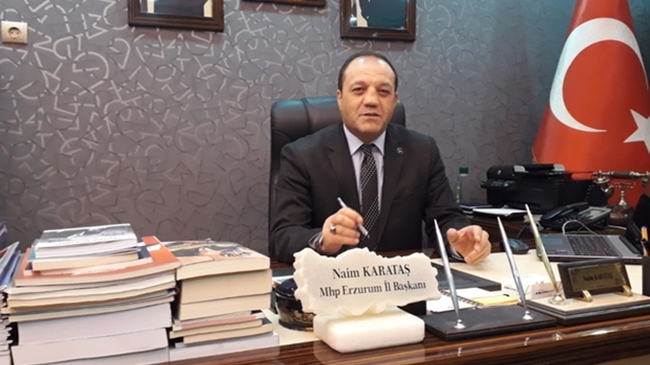 Erzurum'da MHP İl Başkanı Naim Karataş’tan 3 Temmuz mesajı