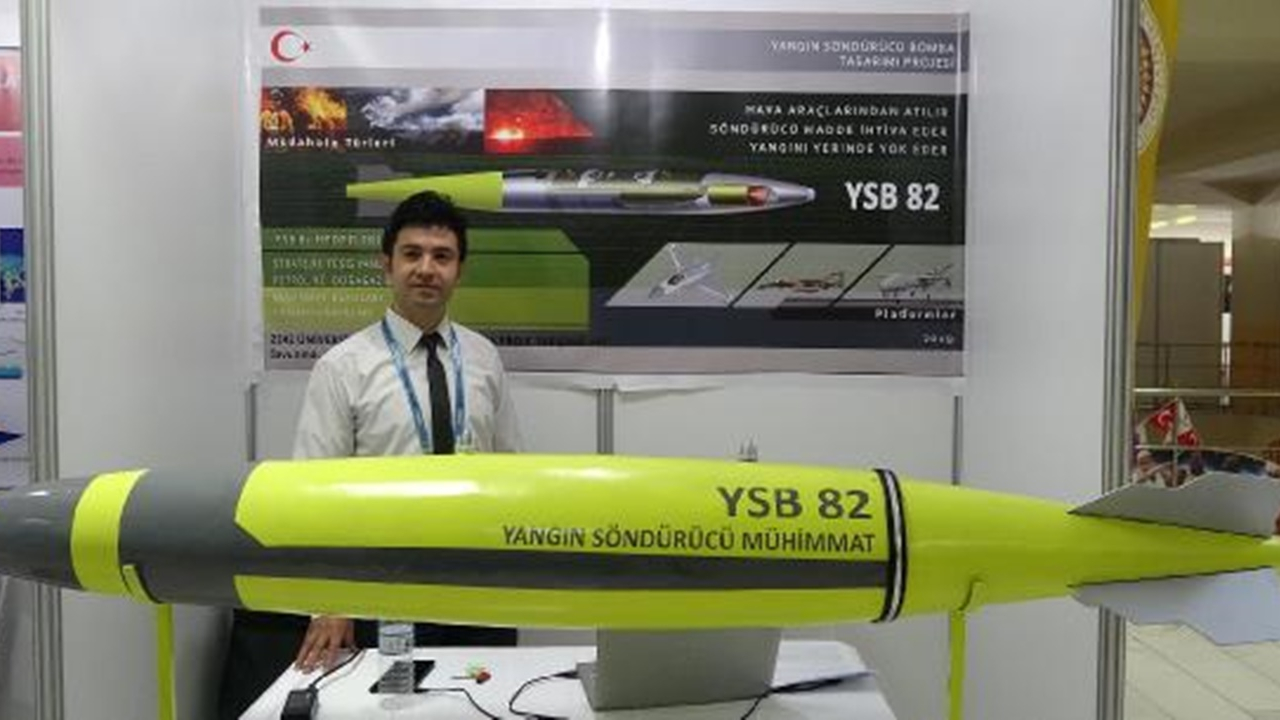 Yangın söndürme bombası icat etti!