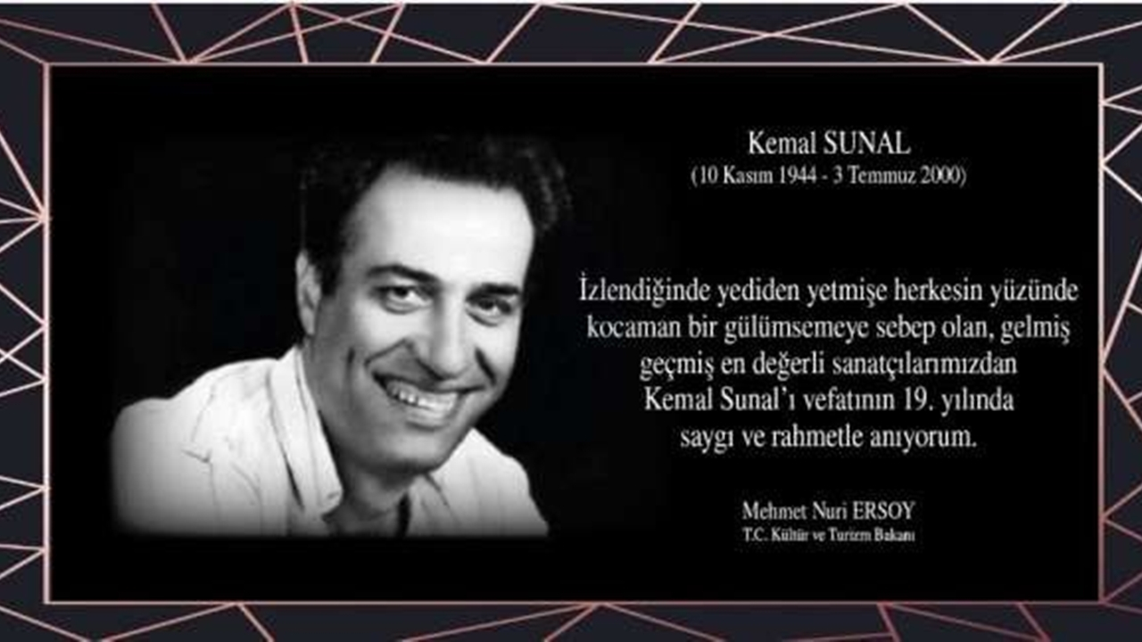Ankara'da Bakan Mehmet Nuri Ersoy’dan Kemal Sunal paylaşımı