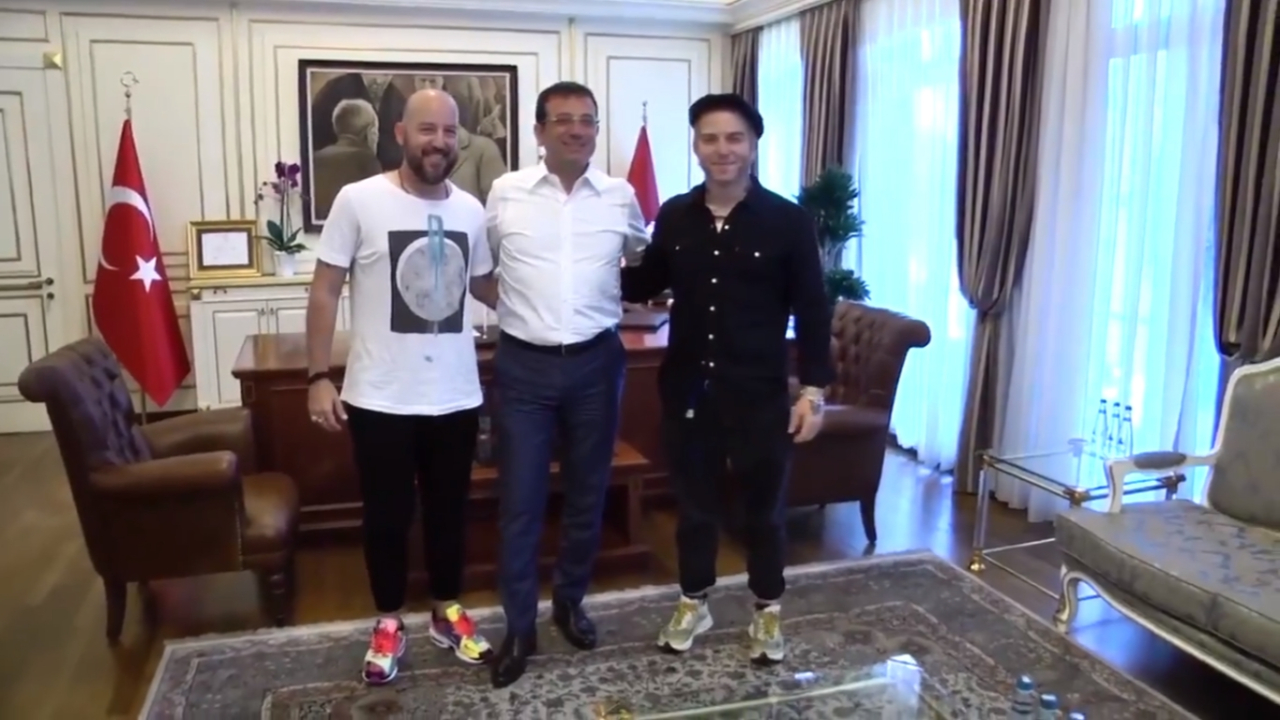 Gökhan ve Hakan Özoğuz'dan İmamoğlu ziyareti...