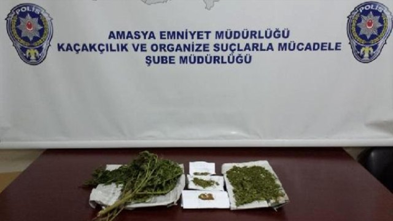 Amasya’da uyuşturucu baskını: 2 gözaltı
