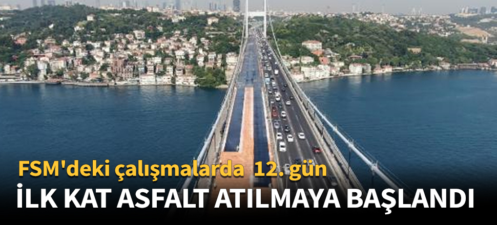 İlk kat asfalt atılmaya başlandı