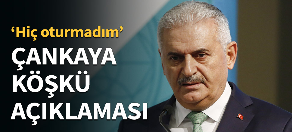 Binali Yıldırım'dan Çankaya Köşkü açıklaması...