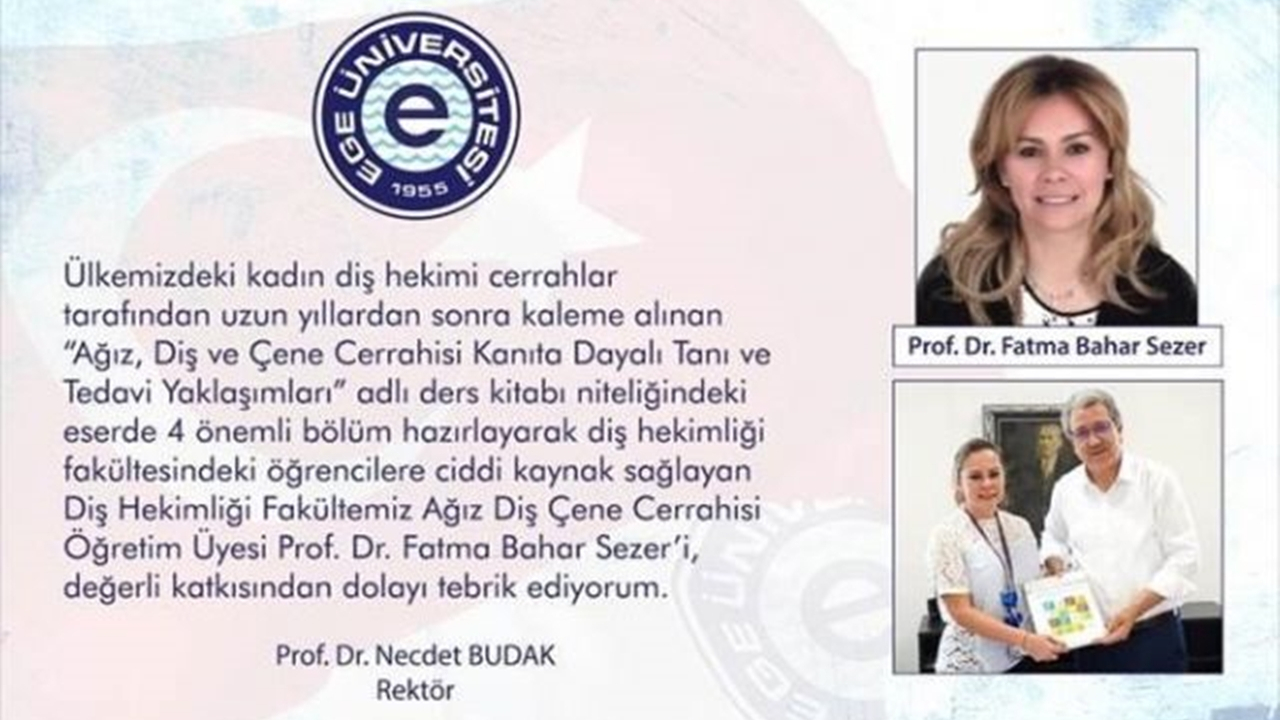 İzmir'de Prof. Dr. Fatma Bahar Sezer’den bilime büyük katkı