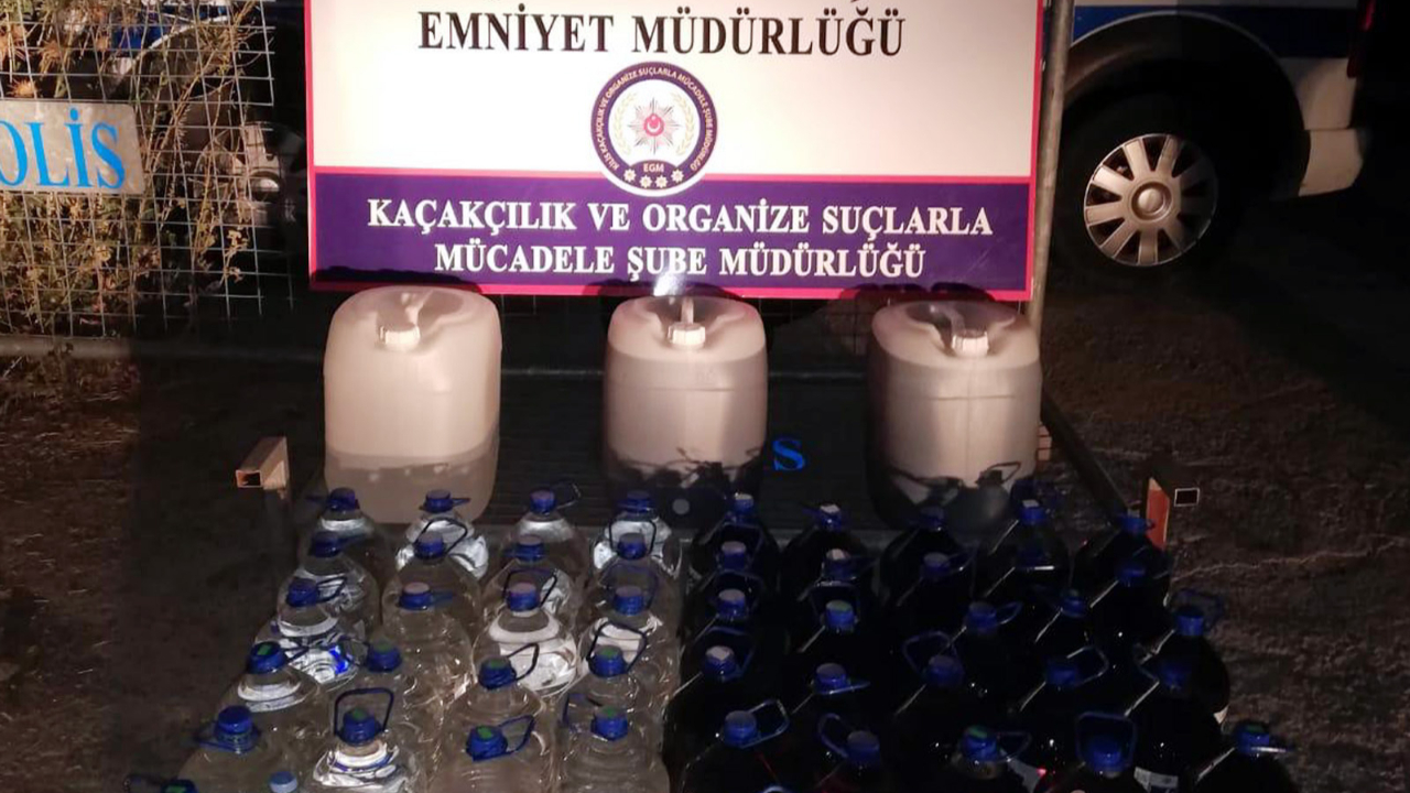 Kilis’te sahte içki baskını: 1 gözaltı