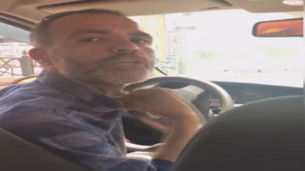 Taksici kadın yolcuyu indirmeye çalıştı