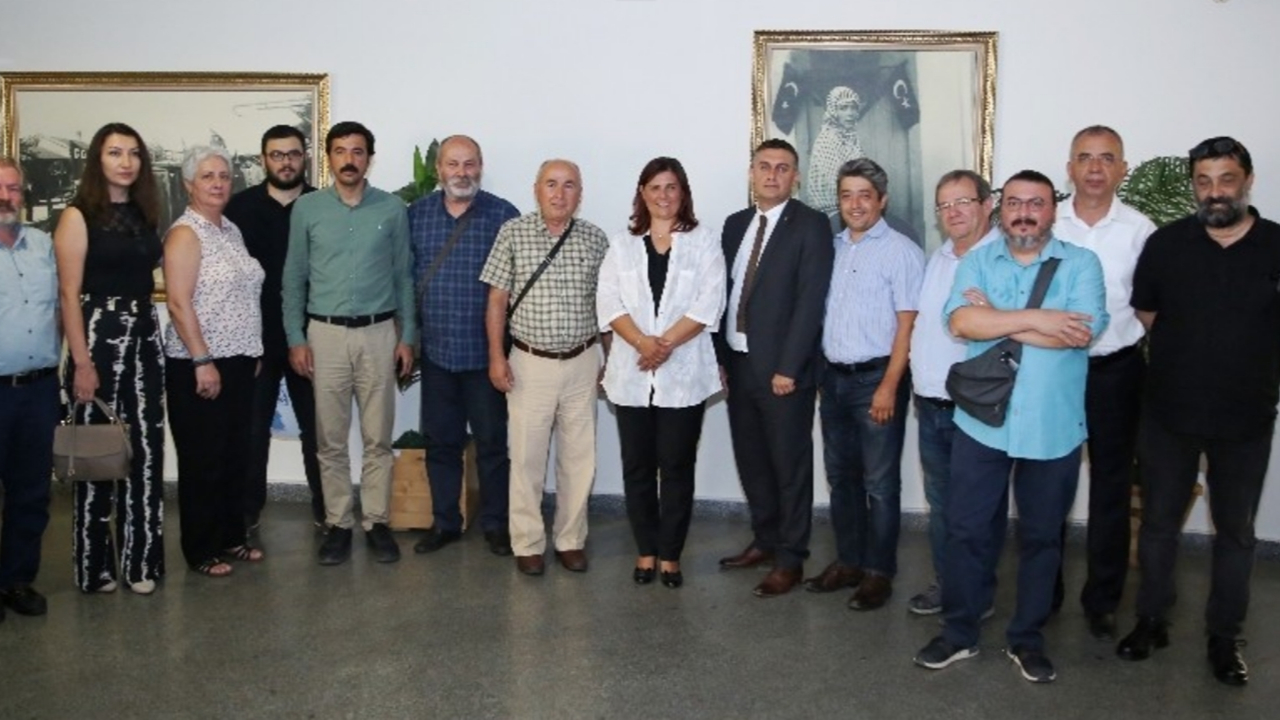 Aydın'da TMMOB Genel Merkezinden Başkan Özlem Çerçioğlu’na ziyaret