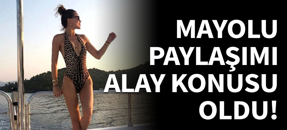 Ebru Şallı'nın mayolu paylaşımı alay konusu oldu!