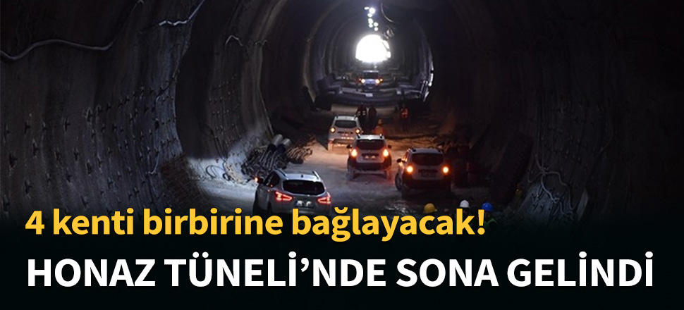 Honaz Tüneli'nde sona gelindi...