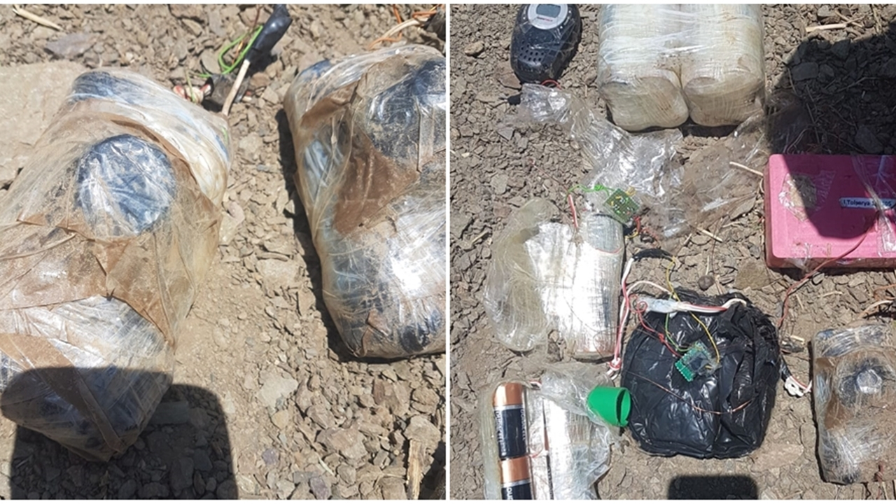 Hakkari'de 60 kilogram patlayıcı ele geçirildi...